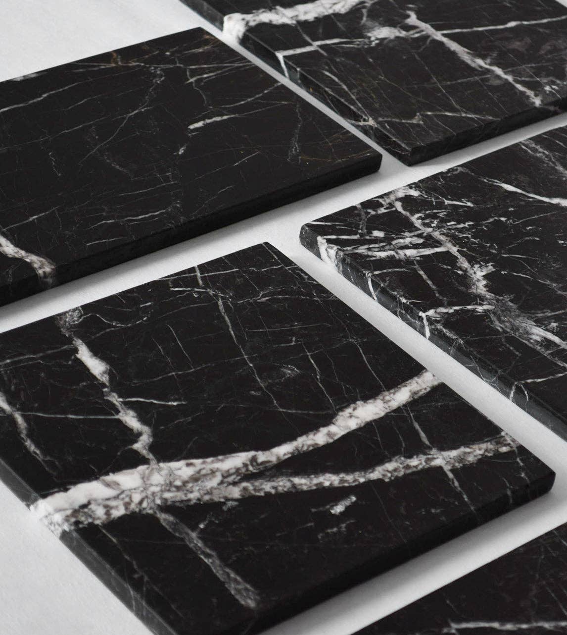 Black marble plate
