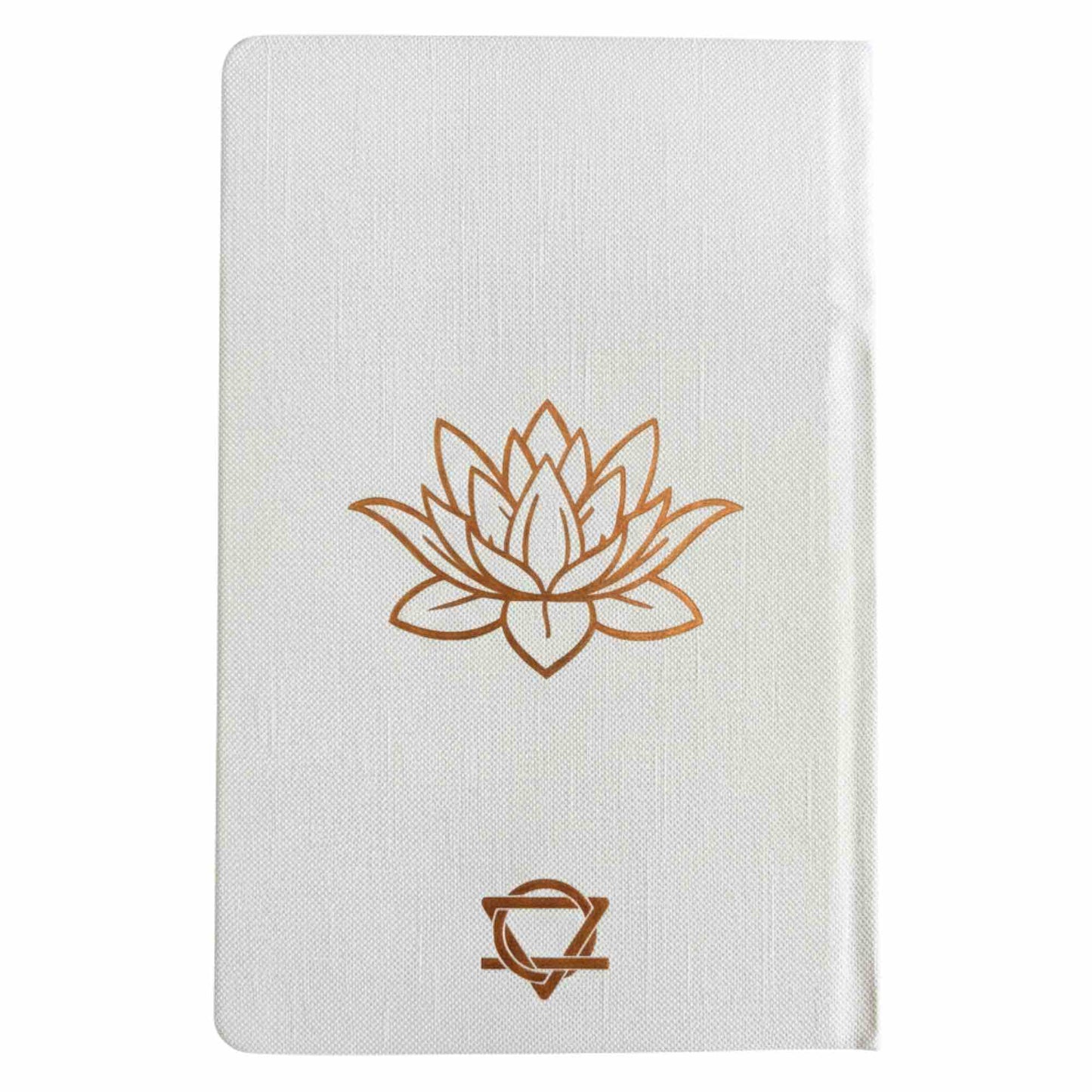 White Wellness Journal med 120 sidor och roséguld Tree of Life-design.