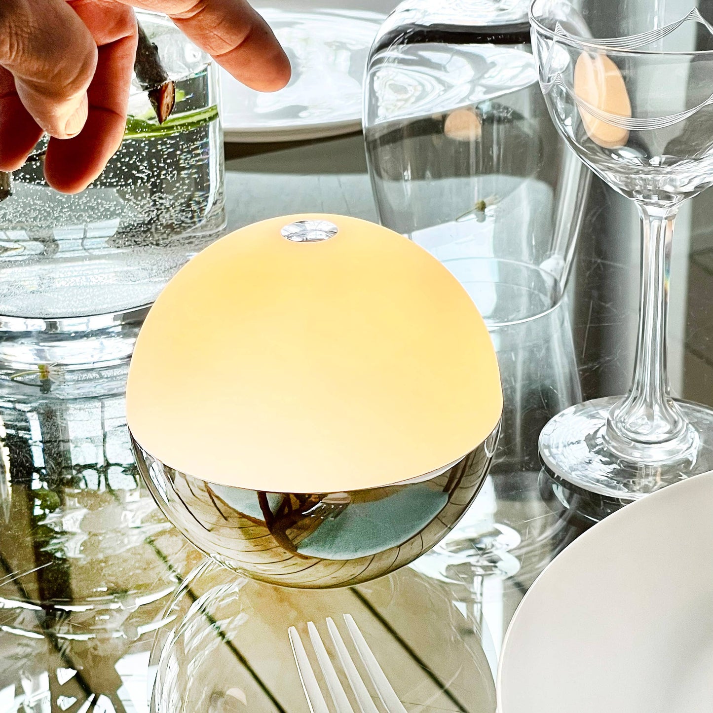 Alba ljusboll Krom 2 st