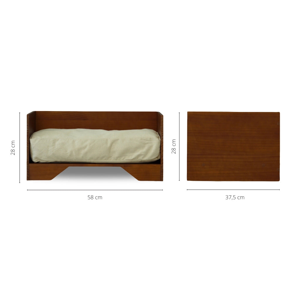 Mått på hundsoffa i trä